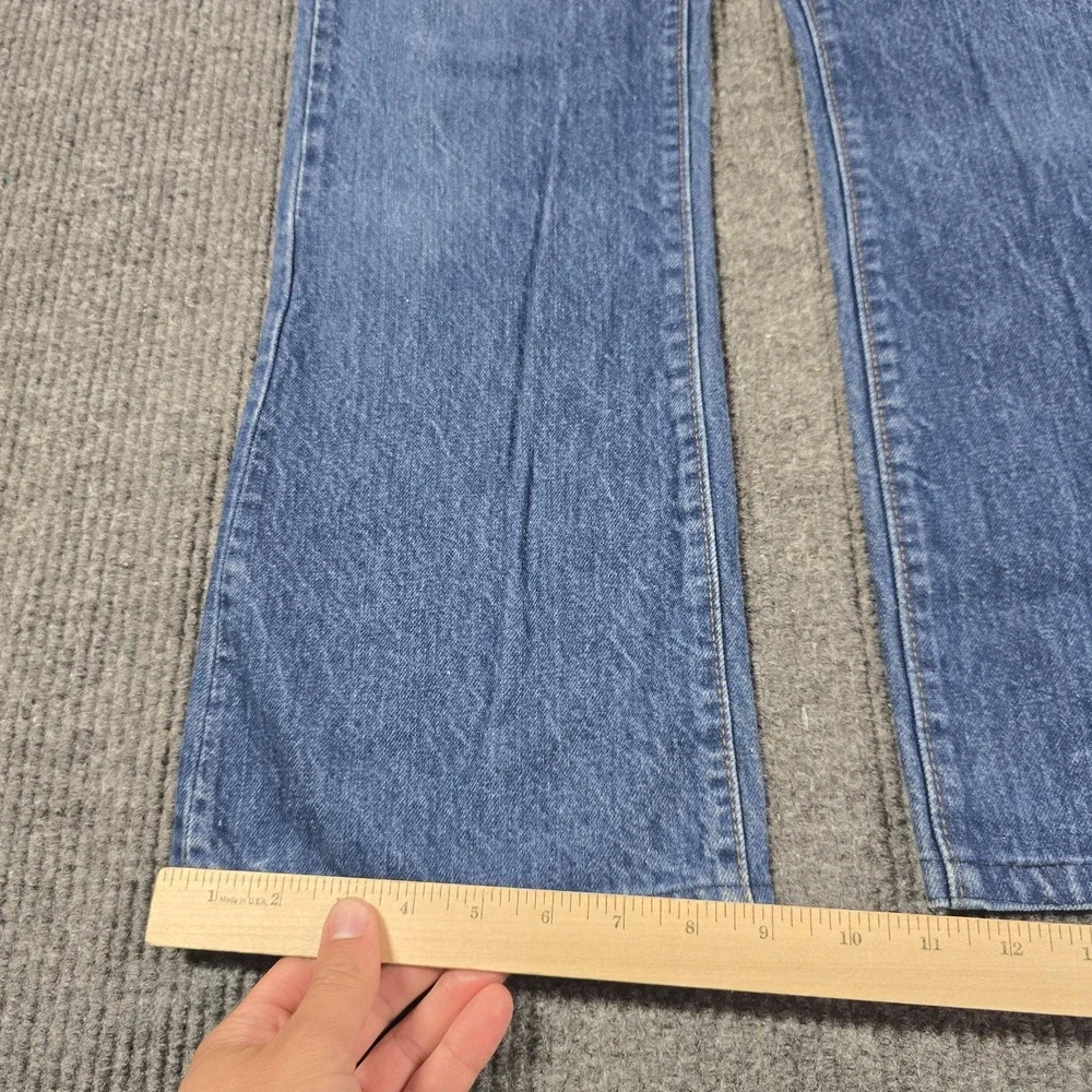 Vintage 80s Levi's 517 Jeans Mens 32x32 Blue‎ Bootcut USA Custom Snap Button Fly